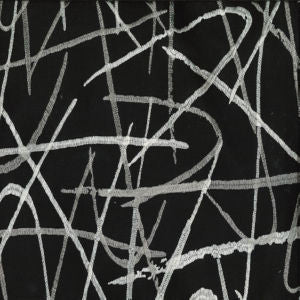 Southport Black by Norbar Fabric 31 VISC-26 POLY-26 LIN-17 RAY CHINA 15 3/4"V - 27"H 54 - Fabric Carolina -