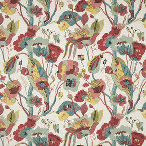 California Linen/Teal/Pimento SP-BP10631.4.0 by G P & J Baker Fabric