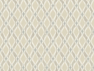 Taupe Dyed Ogee Wallpaper by York Wallcoverings