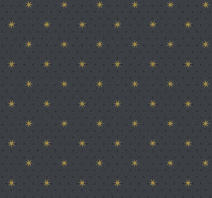 Stella Star Black Metallic Wallpaper by York Wallcoverings