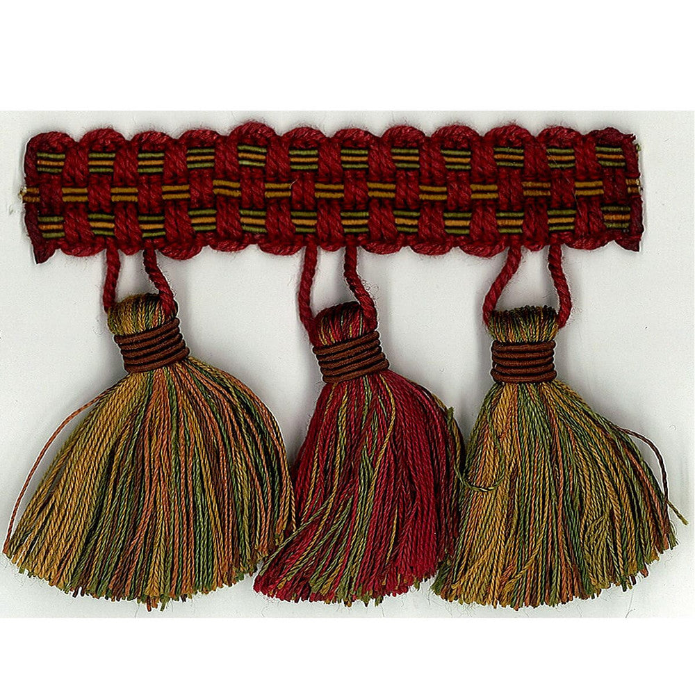 Sponsor 11 Wine by Stout Trim ART OF DESIGN TRIM-2 TASSEL FRINGE 100%SVI CHINA Horizontal: 0 and Vertical: 0 3 in - Fabric Carolina -
