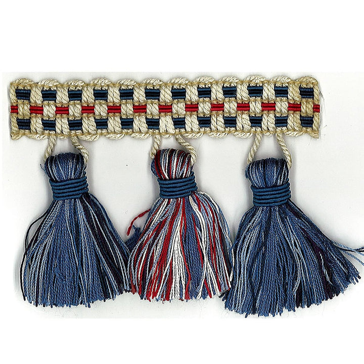 Sponsor 19 Americana by Stout Trim Stout Trim Sponsor 19 AmericanaTrim ART OF DESIGN TRIM-2 TASSEL FRINGE 100%SVI CHINA </p><p>Repeat: H: 0.000, V: 0.000 3 in - Fabric Carolina -