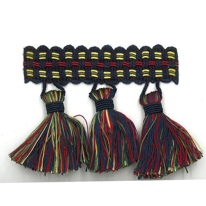 Sponsor 21 Jewel by Stout Designer Trim Art Of Design Trim-2 Tassel Fringe 100% Spun Viscose CHINA Horizontal: 0 and Vertical: 0 3 in - Swanky Fabrics -