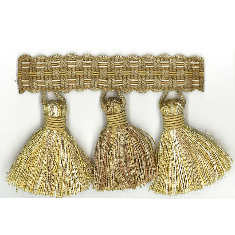 Sponsor 30 Honey by Stout Designer Trim Art Of Design Trim-2 Tassel Fringe 100% Spun Viscose CHINA Horizontal: 0 and Vertical: 0 3 in - Swanky Fabrics -