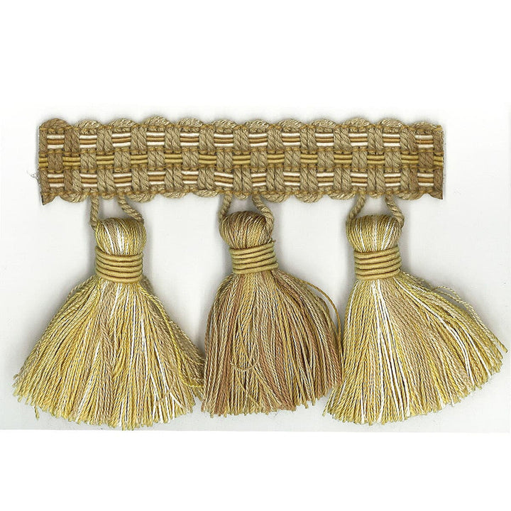 Sponsor 30 Honey by Stout Designer Trim ART OF DESIGN TRIM-2 TASSEL FRINGE 100%SVI CHINA Horizontal: 0 and Vertical: 0 3 in - Swanky Fabrics -