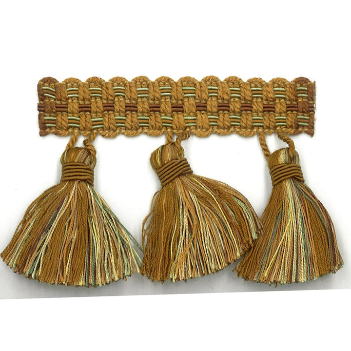 Sponsor 37 Nutmeg by Stout Trim Art Of Design Trim-2 Tassel Fringe 100% Spun Viscose CHINA Horizontal: 0 and Vertical: 0 3 in - Fabric Carolina -