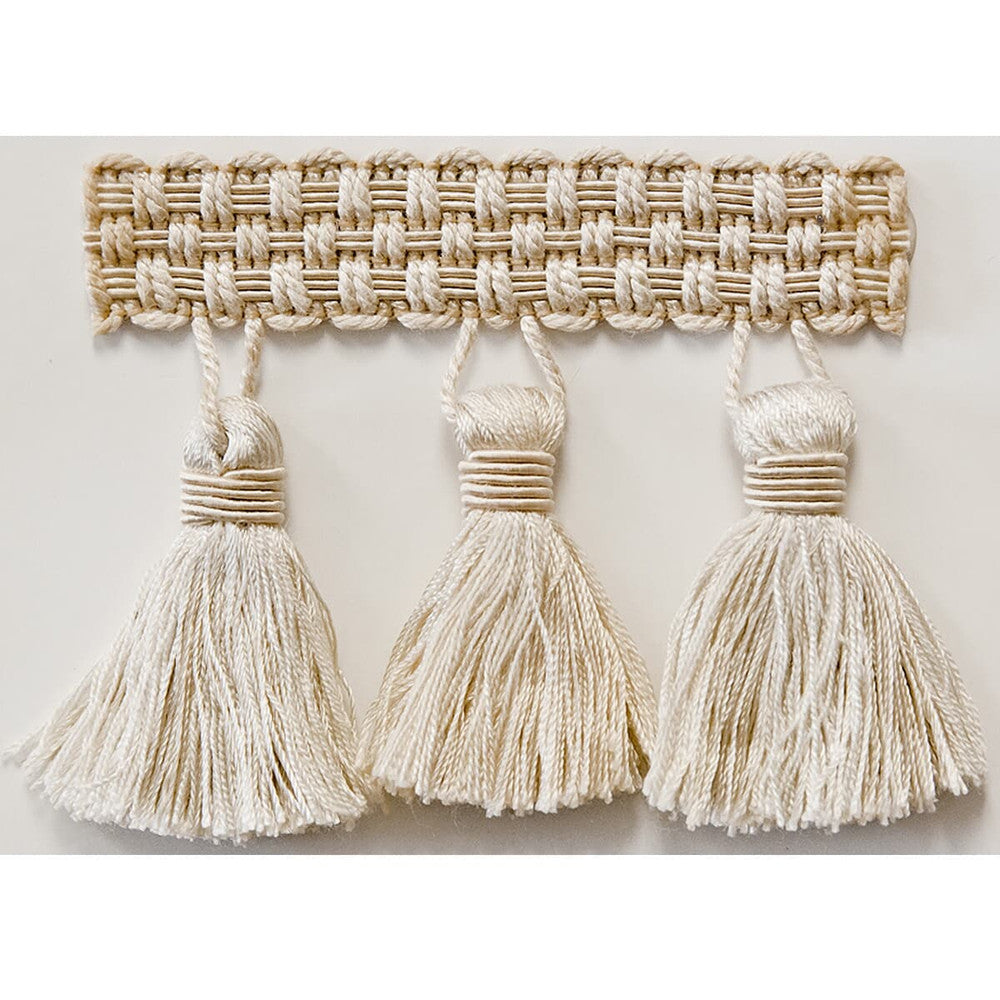 Sponsor 6 Vanilla by Stout Trim ART OF DESIGN TRIM-2 TASSEL FRINGE 100%SVI CHINA </p><p>Repeat: 0 3 in - Fabric Carolina -