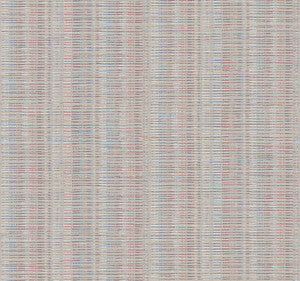 Red & Blue Broken Boucle Stripe Wallpaper by York Wallcoverings
