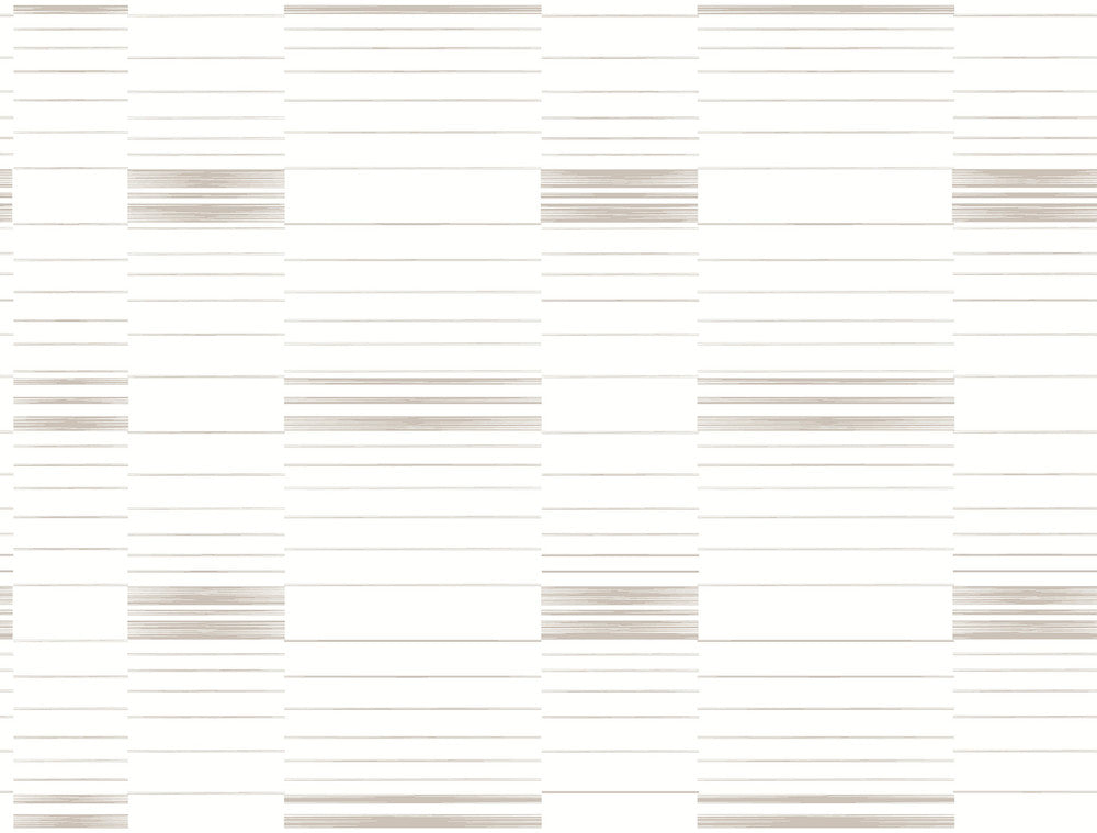 Beige & White Dashing Stripe Wallpaper by York Wallcoverings Stripes Resource Library Covers about 60.8 square feet 27-in by 27-ft long roll Prepasted 20.5 - Fabric Carolina -