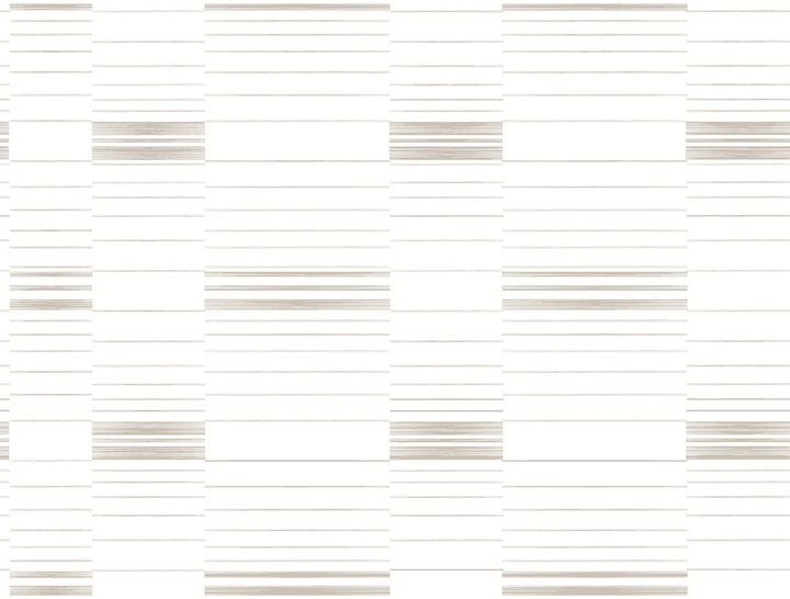 Beige & White Dashing Stripe Wallpaper by York Wallcoverings Stripes Resource Library Covers about 60.8 square feet 27-in by 27-ft long roll Prepasted 20.5 - Fabric Carolina -