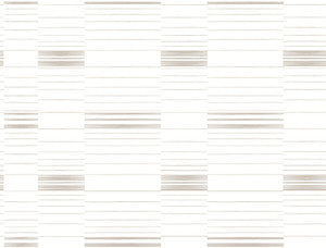 Beige & White Dashing Stripe Wallpaper by York Wallcoverings