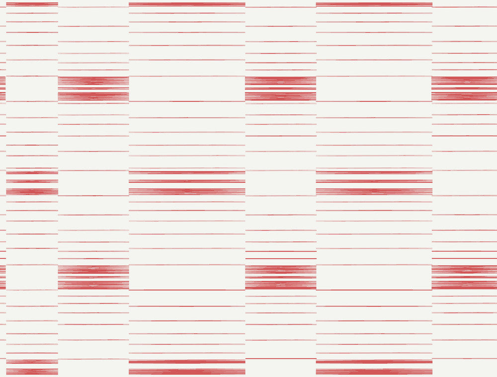 Red & White Dashing Stripe Wallpaper by York Wallcoverings Stripes Resource Library Covers about 60.8 square feet 27-in by 27-ft long roll Prepasted 20.5 - Fabric Carolina -