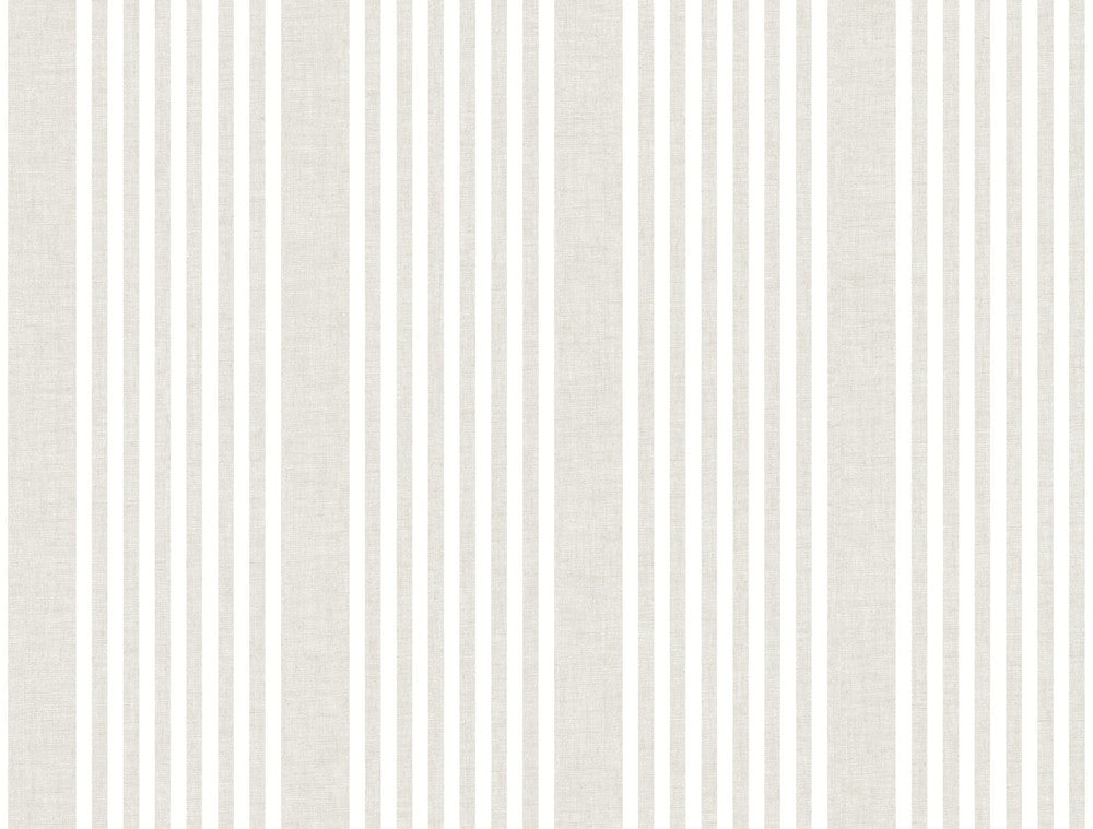 French Linen Stripe Soft Linen Wallpaper by Inspired by Color Beige & Neutrals Covers about 60.8 square feet 27-in by 27-ft long roll Prepasted 0 - Fabric Carolina -