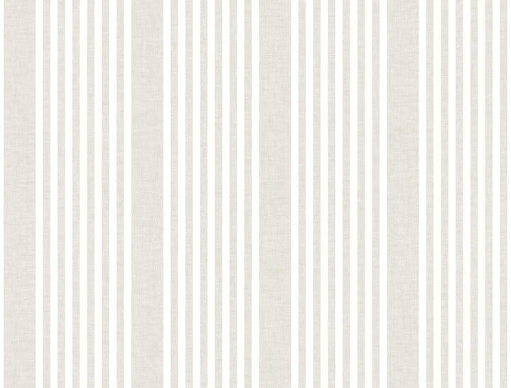 French Linen Stripe Soft Linen Wallpaper by Inspired by Color Beige & Neutrals Covers about 60.8 square feet 27-in by 27-ft long roll Prepasted 0 - Fabric Carolina -