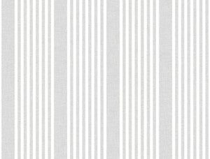 French Arctic Grey Linen Stripe Wallpaper by Magnolia Home