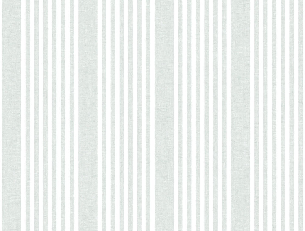 Green French Linen Stripe Wallpaper by York Wallcoverings Stripes Resource Library Covers about 60.8 square feet 27-in by 27-ft long roll Prepasted 0 - Fabric Carolina -