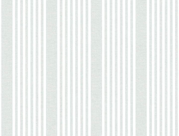 Green French Linen Stripe Wallpaper by York Wallcoverings Stripes Resource Library Covers about 60.8 square feet 27-in by 27-ft long roll Prepasted 0 - Fabric Carolina -
