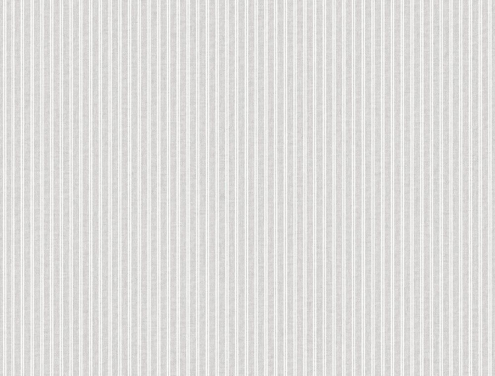 New Ticking Stripe Grey Wallpaper by Inspired by Color Beige & Neutrals Covers about 60.8 square feet 27-in by 27-ft long roll Prepasted 0 - Fabric Carolina -