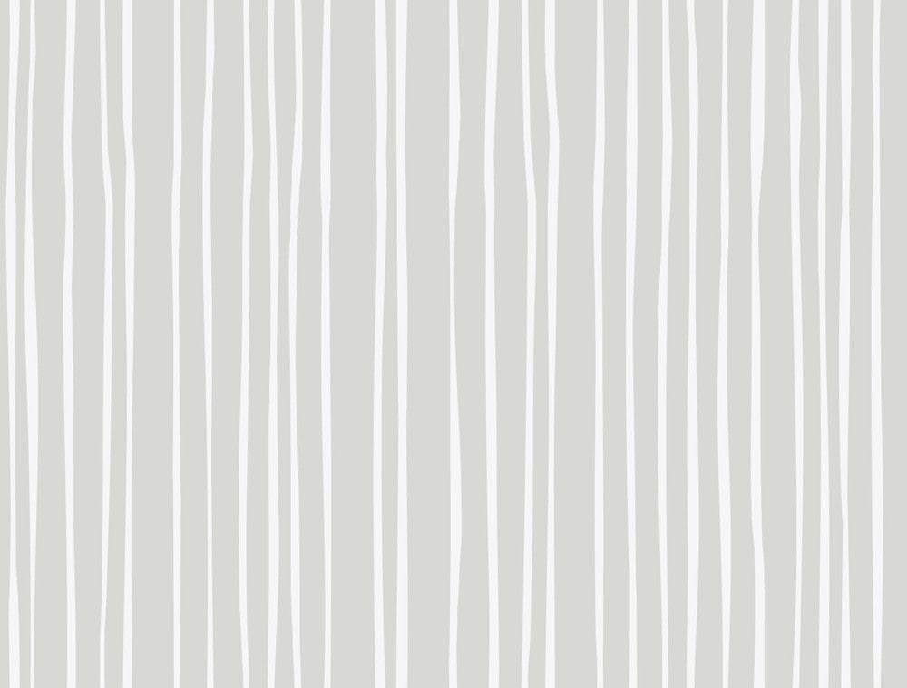 Grey & Cream Liquid Lineation Wallpaper by York Wallcoverings Stripes Resource Library Covers about 60.8 square feet 27-in by 27-ft long roll Prepasted 20.5 - Fabric Carolina -