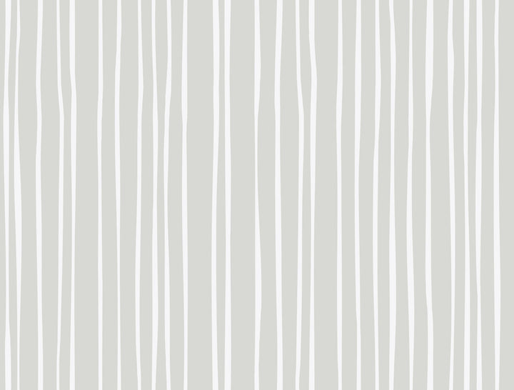 Grey & Cream Liquid Lineation Wallpaper by York Wallcoverings Stripes Resource Library Covers about 60.8 square feet 27-in by 27-ft long roll Prepasted 20.5 - Fabric Carolina -
