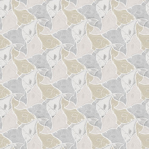Katya Grey Fish Wallpaper by Sirpi
