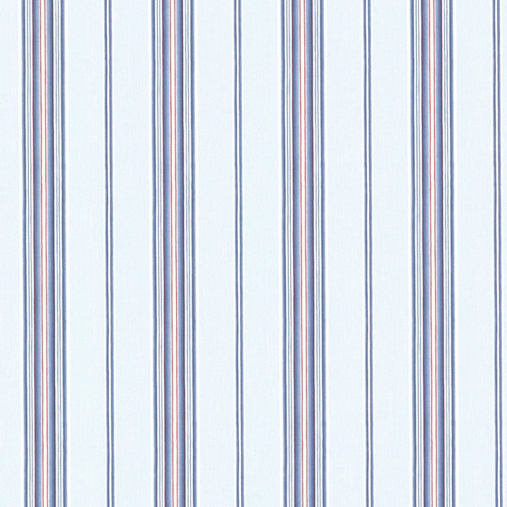 Jonesport Navy Cabin Stripe Wallpaper by Chesapeake Stripes By Chesapeake Covers about 56.4 square feet 20.5-in by 33-ft long roll Prepasted 0 - Fabric Carolina -