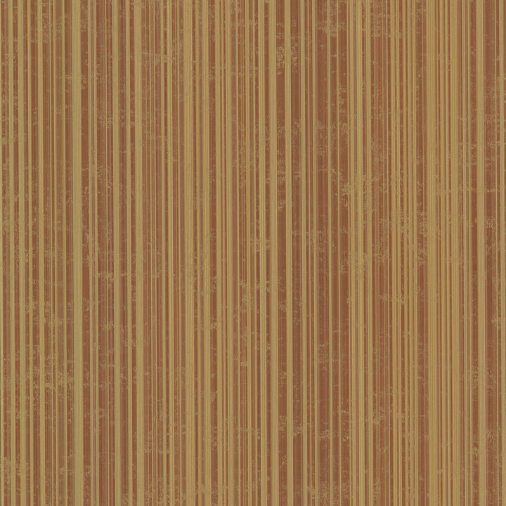 Wells Burnt Sienna Candy Stripe Wallpaper by Chesapeake Stripes By Chesapeake Covers about 56.4 square feet 20.5-in by 33-ft long roll Prepasted 20.5 - Fabric Carolina -