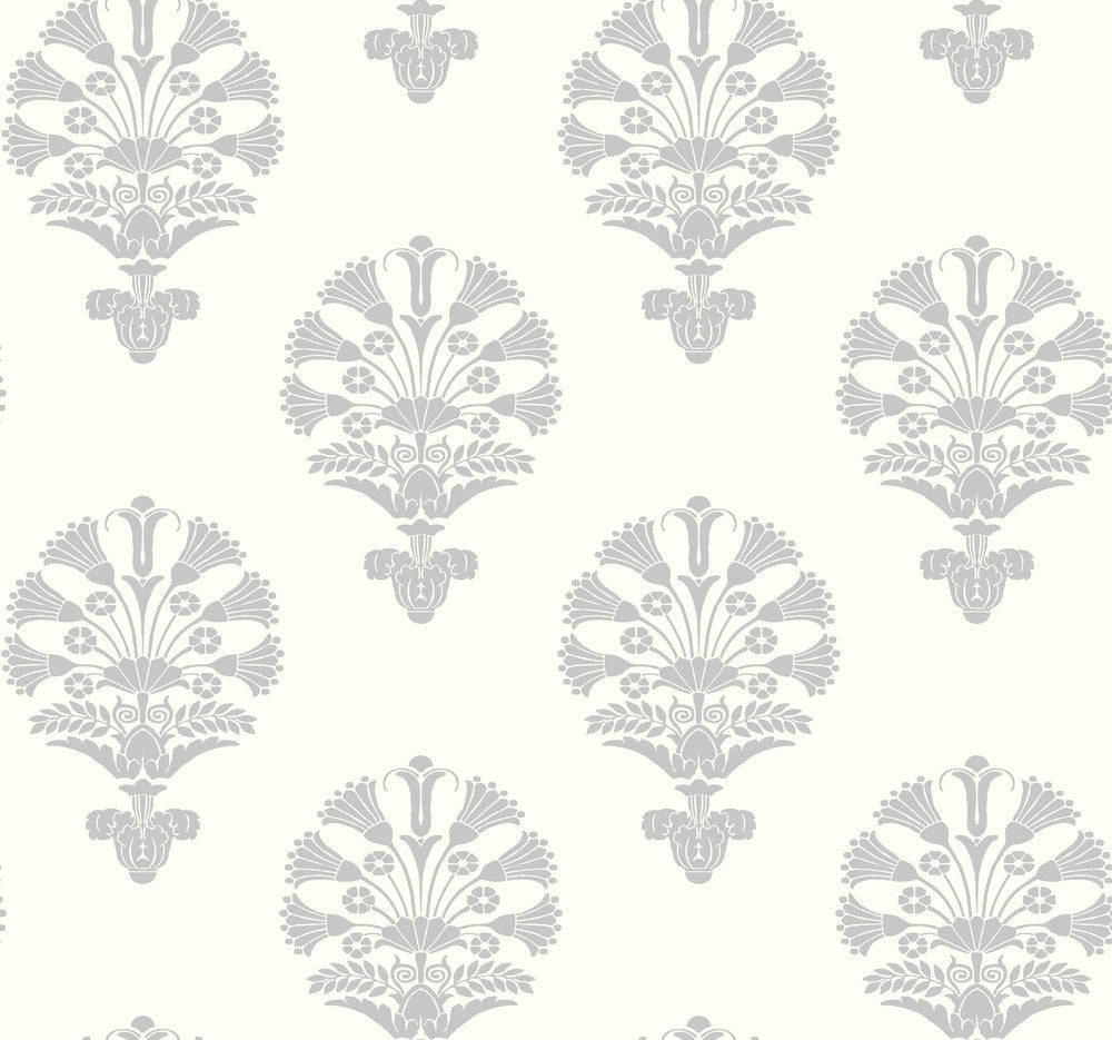 Luxor Grey Wallpaper by York Wallcoverings Silhouettes Covers about 60.8 square feet 27-in by 27-ft long roll Unpasted 25.25 - Fabric Carolina -