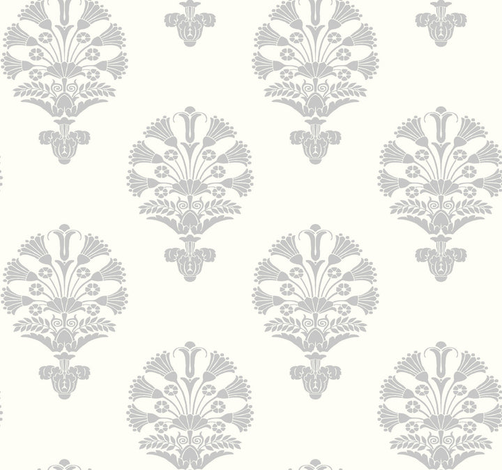 Luxor Grey Wallpaper by York Wallcoverings Silhouettes Covers about 60.8 square feet 27-in by 27-ft long roll Unpasted 25.25 - Fabric Carolina -