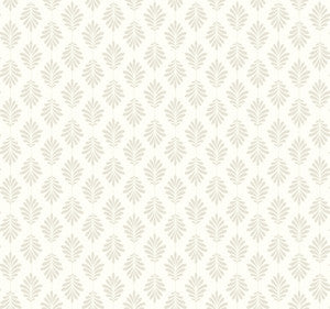 Leaflet Taupe Wallpaper by York Wallcoverings
