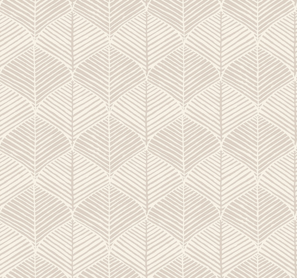 Palm Thatch Grey Wallpaper by York Wallcoverings Silhouettes Covers about 60.8 square feet 27-in by 27-ft long roll Prepasted 25.25 - Fabric Carolina -