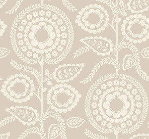 Pomegranate Bloom Off White Wallpaper by York Wallcoverings