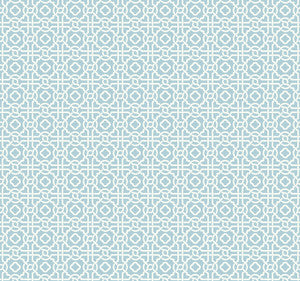 Pergola Lattice Blue Wallpaper by York Wallcoverings