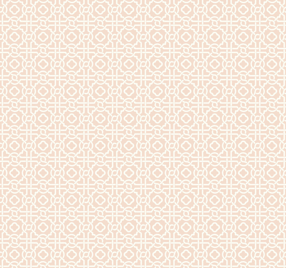 Pergola Lattice Light Pink Wallpaper by York Wallcoverings Silhouettes Covers about 60.8 square feet 27-in by 27-ft long roll Prepasted 25.25 - Fabric Carolina -