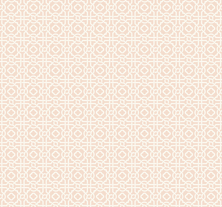 Pergola Lattice Light Pink Wallpaper by York Wallcoverings Silhouettes Covers about 60.8 square feet 27-in by 27-ft long roll Prepasted 25.25 - Fabric Carolina -