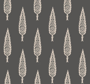 Juniper Tree Black & Taupe Wallpaper by Inspired by Color