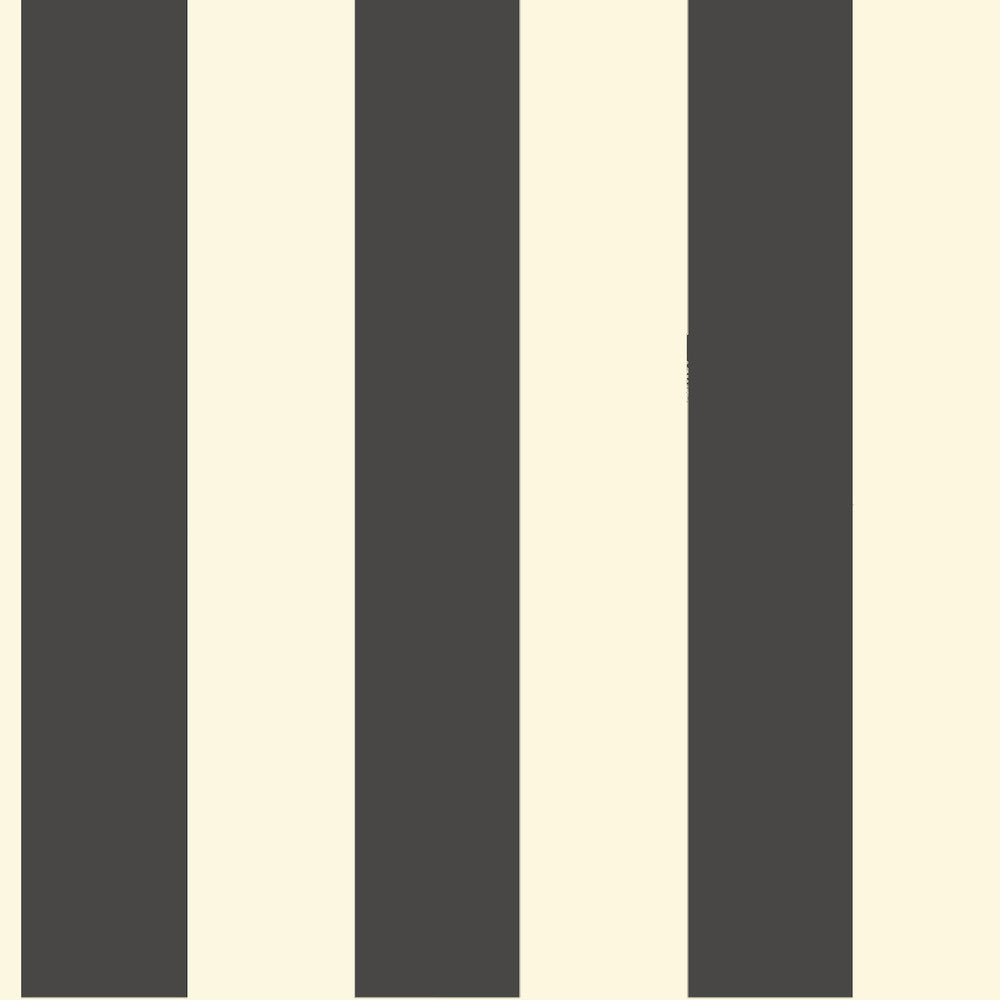 Awning Stripe Black & White Wallpaper by Magnolia Home Magnolia Home Covers about 56.4 square feet 20.5-in by 33-ft long roll Prepasted 0 - Fabric Carolina -