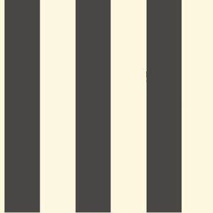 Awning Stripe Black & White Wallpaper by Magnolia Home