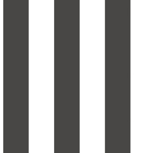 3-in Stripe Black & White Wallpaper by Inspired by Color