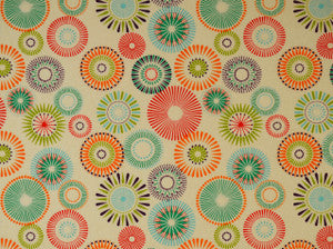 Star-Burst Pinwheel 147 Sherbet by Covington Fabric