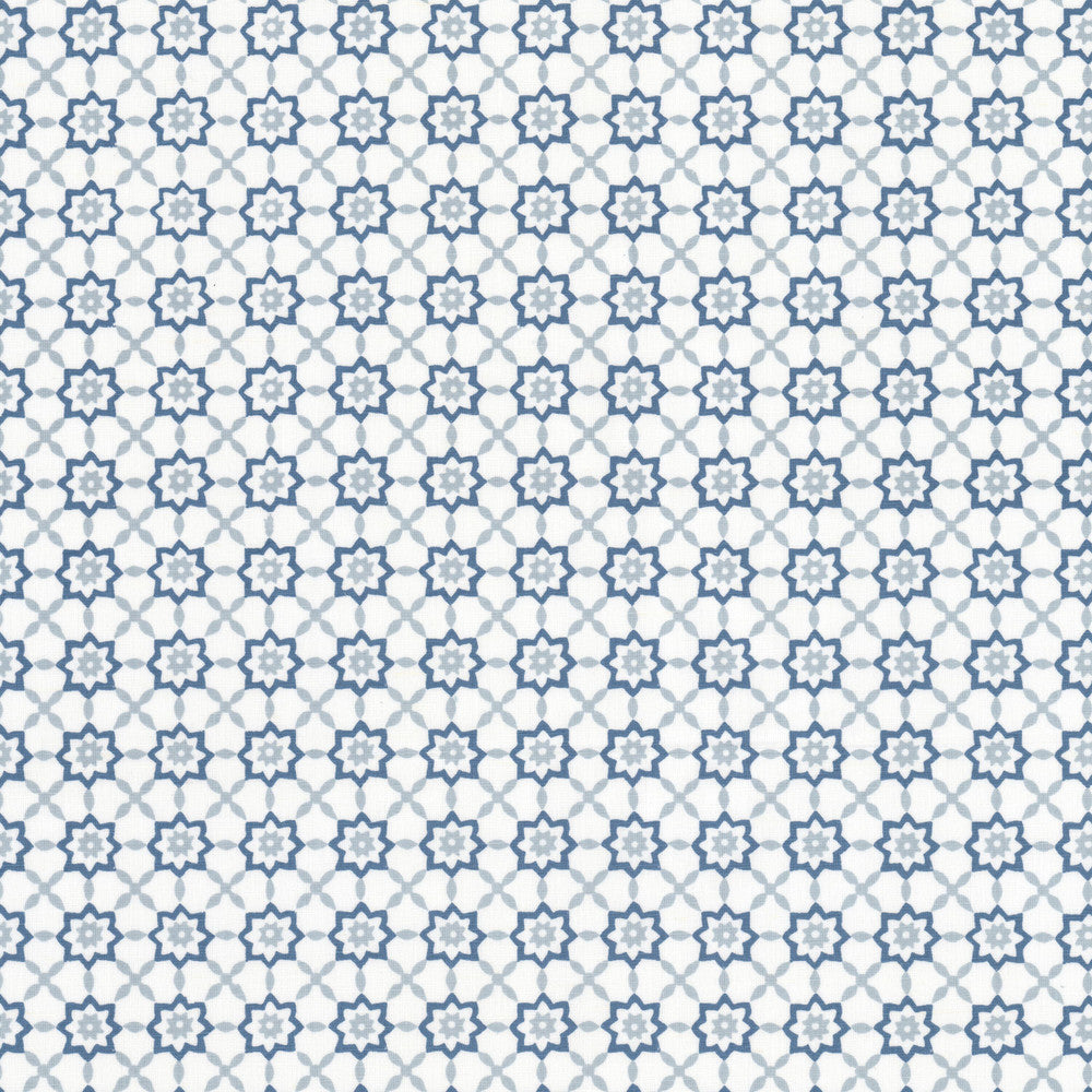 Stella 3 Powder by Stout Fabric Stout Fabric Stella 3 PowderFabric Comfortable Living Moonstone/Sapphire 54%Lin 46%Cot India </p><p>Repeat: H: 1.375, V: 0 52 in - Fabric Carolina -