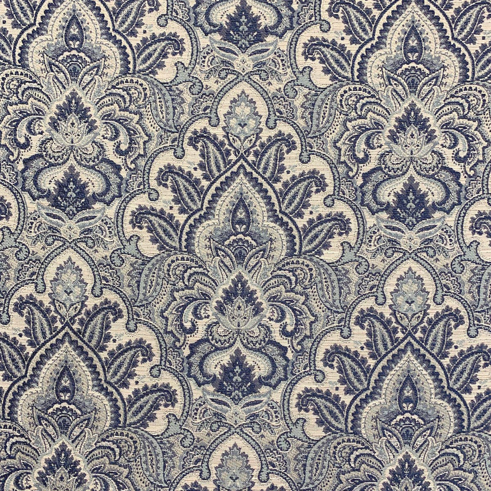 Stowe Cobalt by Magnolia Fabric - 72% Vis, 21% Poly, 7% Cot India 20000 Horizontal: 13.5 and Vertical: 13.5 54 - Fabric Carolina -