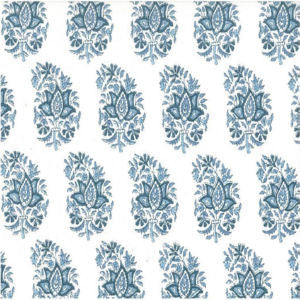 Stratus Tile Blues Lw by Norbar Designer Fabric ROMANCE 100% COTTON SPAIN 6 1/2"V 3"H 55 - Swanky Fabrics -