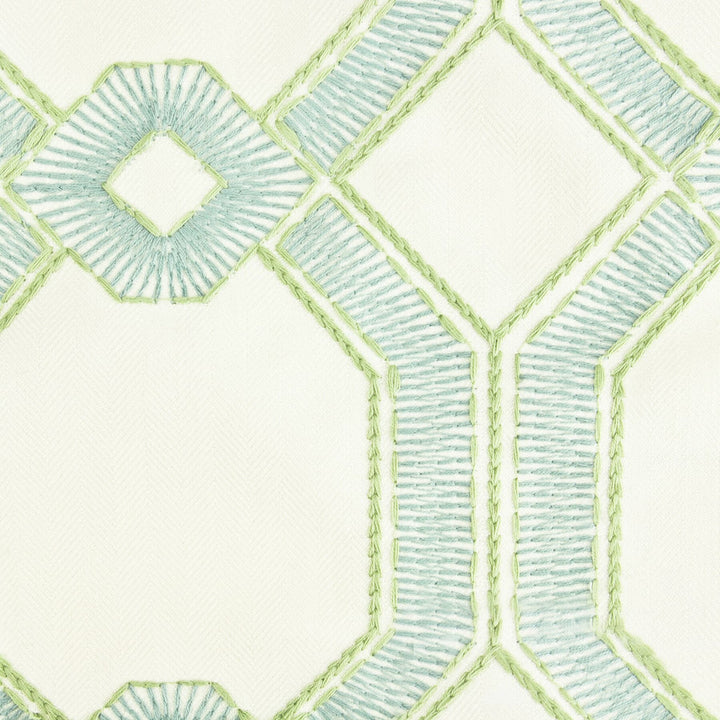 Strobe 2 Opal by Stout Fabric RAINBOW LIBRARY OPAL/PEACOCK 100%POL %PEMB INDIA Horizontal: 18 and Vertical: 9.5 52 in - Fabric Carolina -