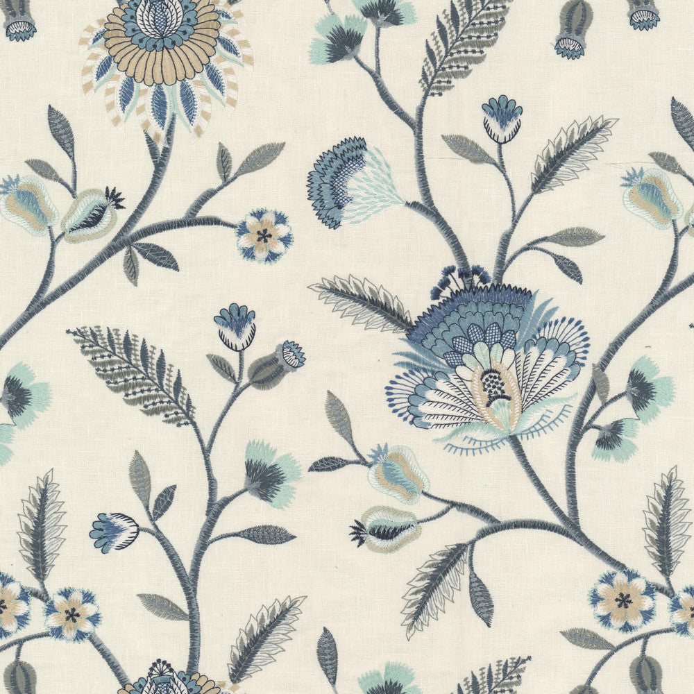 Struck 3 Harbor by Stout Designer Fabric RAINBOW LIBRARY CADET/INDIGO 52%POL 48%COT %VEMB INDIA Horizontal: 17.000 and Vertical: 18.500 51 in - Swanky Fabrics -