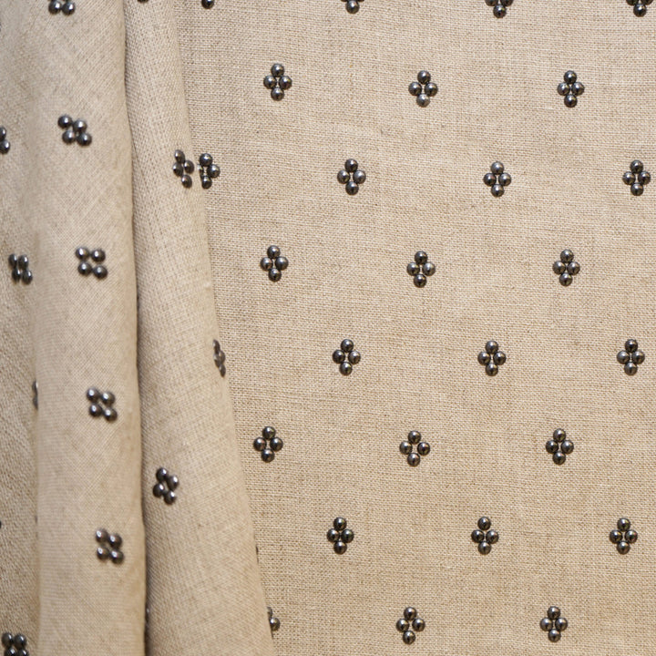 STUDLY 33SJ101 by JF Fabric JF Studio 72% Linen, 28% Metallic India Horizontal: 1.75 and Vertical: 2 54 - Fabric Carolina -