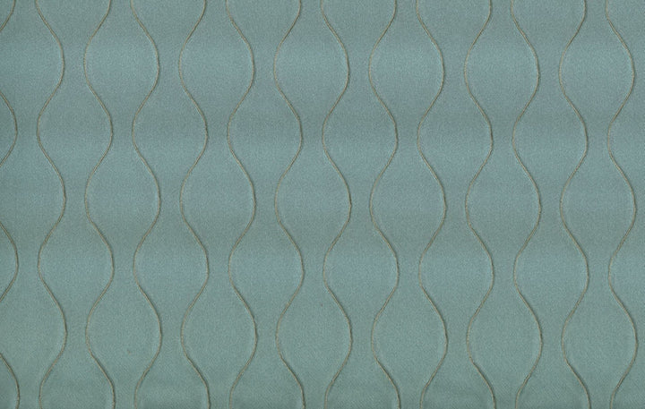 Sultry Aqua by Norbar Fabric See Sample 76% POLYESTER 24% VISCOSE CHINA 15,000 WYZENBEEK 2 1/4"V 1 3/4"H 55 - Fabric Carolina -