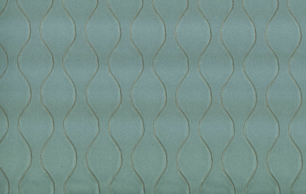 Sultry Aqua by Norbar Fabric PARAMOUNT 76% POLYESTER 24% VISCOSE CHINA 15,000 WYZENBEEK 2 1/4"V 1 3/4"H 55 - Fabric Carolina -