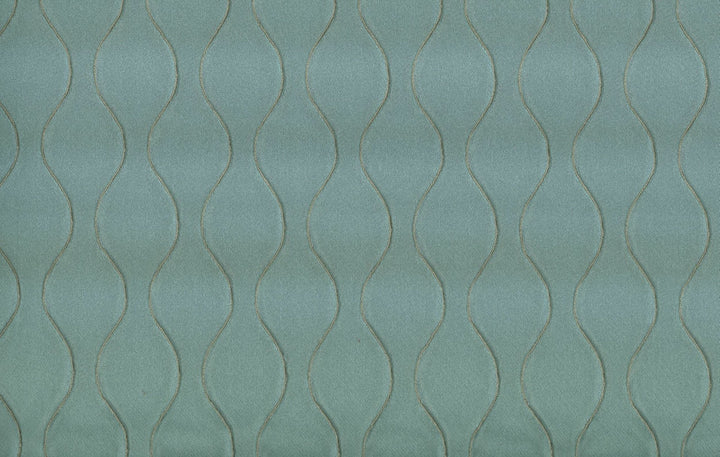 Sultry Aqua by Norbar Fabric PARAMOUNT 76% POLYESTER 24% VISCOSE CHINA 15,000 WYZENBEEK 2 1/4"V 1 3/4"H 55 - Fabric Carolina -