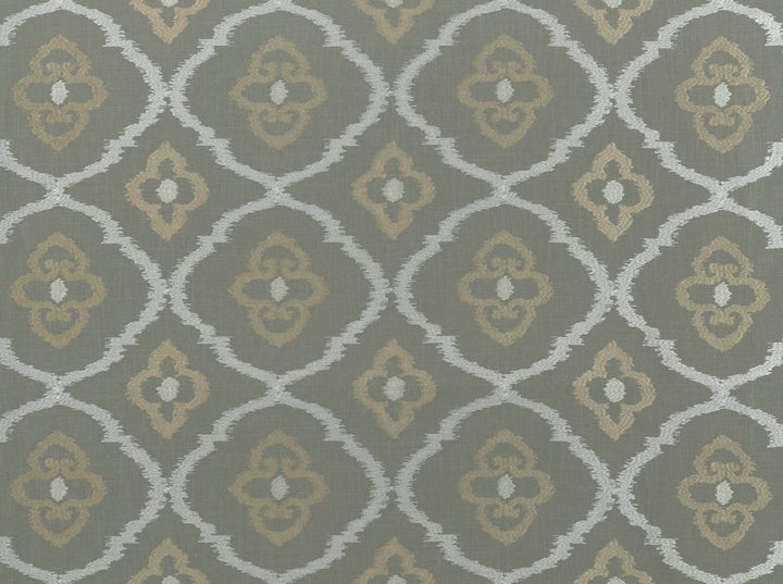 Sumatra Platinum 908 by Covington Fabric our website for purchase 75% Viscose/25% Linen India 25000 Horizontal: 10.5" and Vertical: 9.5" 55" - Fabric Carolina -